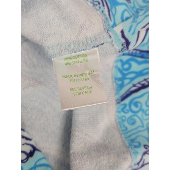 NWT Lilly Pulitzer Hayley Resort Spa Blue Mermaid French Terry Mini‎ Dress Small - Picture 9 of 12